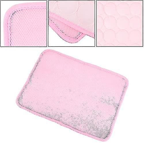 Vaskbar rosa hundekølemåtte - Ice Silk kølepude til kennelsofa