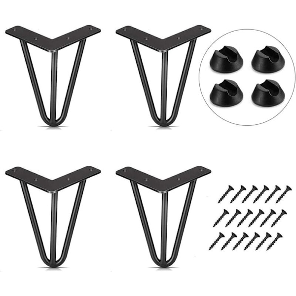 Set om 4 bordsben 10cm DIY Möbelben för matbord Lågt D
