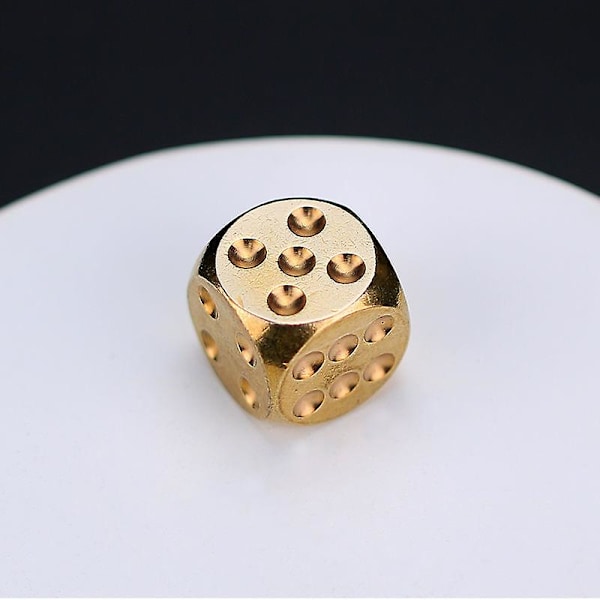 2 cm ren kobber solid terning gave kreativ farge Mahjong gynge metall håndlaget messing kveg hånd leketøy liten håndtaksbit