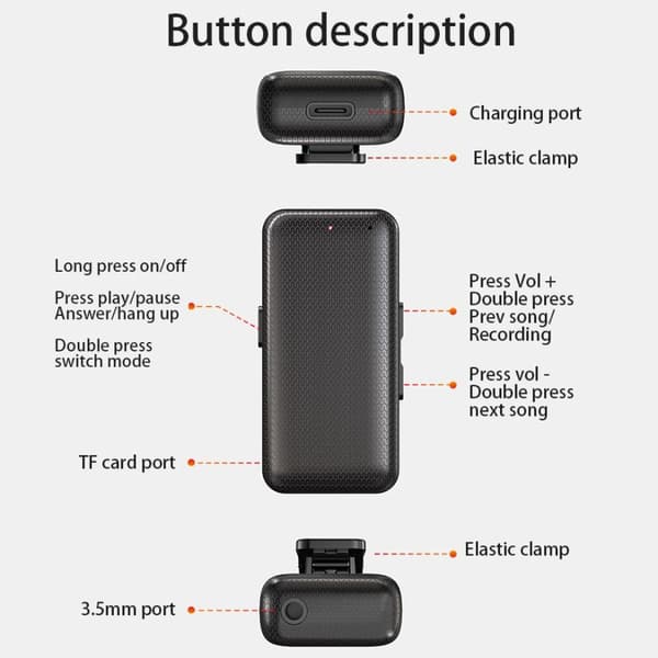Bluetooth 5.0 -vastaanotin langaton äänen sovitin Handsfree