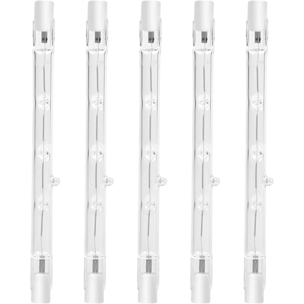 100W 118mm R7s Dæmpbar Halogenpære Varmt Hvid 2800K (5 stk)
