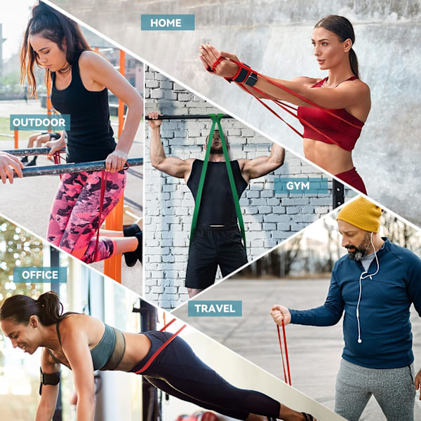 Resistance Bands for Pull-Ups, Set of 4 Different Levels