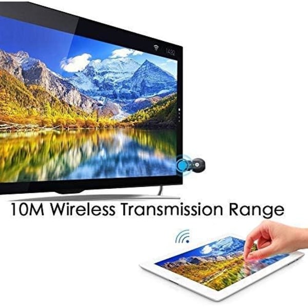 HDMI Trådløs Display Adapter WiFi 1080P Mobilskjermspeiling Mottaker Dongle for iPhone Mac iOS Android til TV Projektor