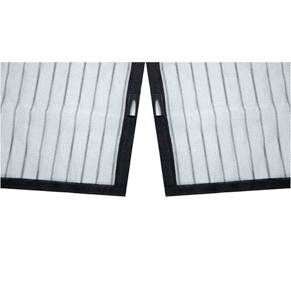 Hyönteisverkko-ovi 100x220 Hyönteissuoja Magneetti Hyttysverkko - Täydellinen black