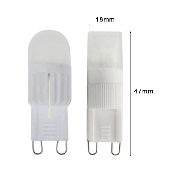 C18 G9 Kristall LED-pære 2W 220V - HVITT LYS 220V-White Light 2W220V-White Light
