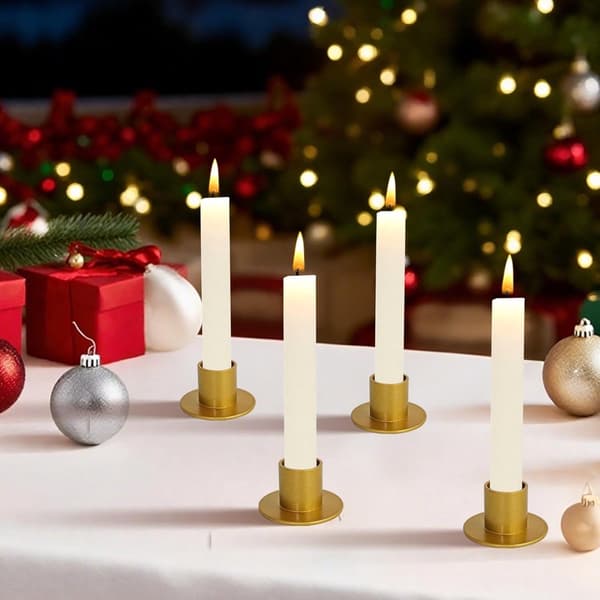 4 stk. - Lysestaker - Lysholder - Lysstativ - Metall Lysestaker - Moderne Lysestaker