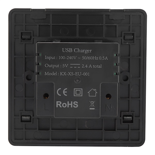 USB Væglader Overspændingsbeskyttelse USB Ladestation med Smart Identifikationsteknologi