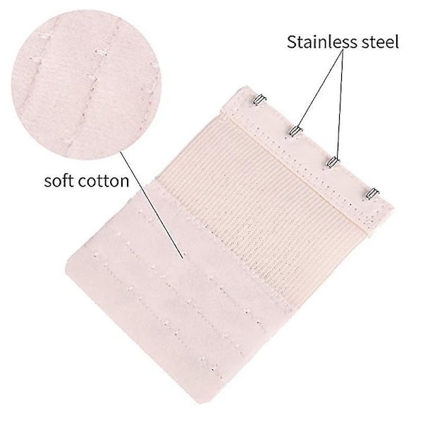 BH-förlängare, 2 hakar/3 hakar/4 hakar BH elastisk förlängare, 4,3\"x3\", 4\"x2,2\", 3,8\"x1,3\", 9