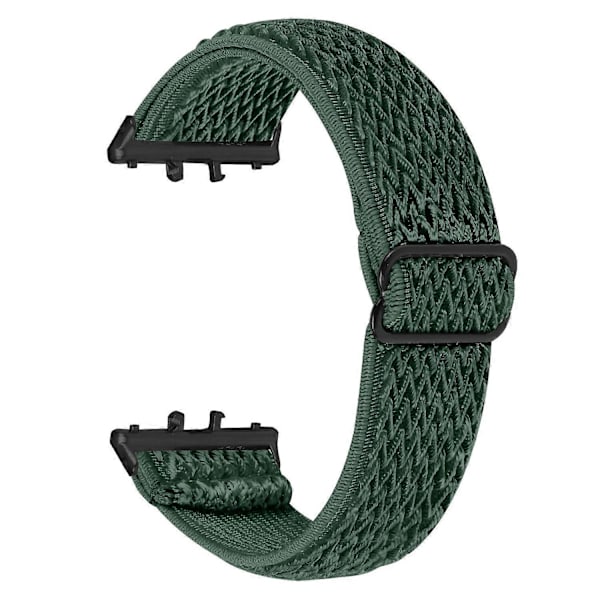 Vævet Armbånd i Elastisk Materiale til Samsung Galaxy Fit3 SM-R390, Sort Kobling Style H