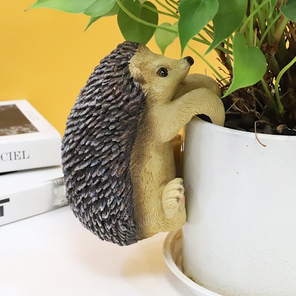 Top Collection Miniatur Fe Have og Terrarium Pindsvin Blomsterkrukke og Vase Krammer, Mini