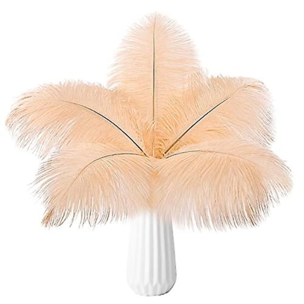 20 stk Naturlige Bulk Strudsefjer - Perfekt Rose Pink