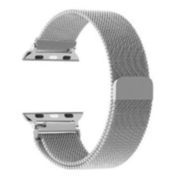 Milanese Loop Rem för Apple Watch Band 44mm 40mm 45mm 49mm 41mm 38mm 42mm 44mm Armband iWatch Series 9 3 6 5 SE 7 8 Ultra 2 Starlight - Silver Silver silver 38mm/40mm/41mm