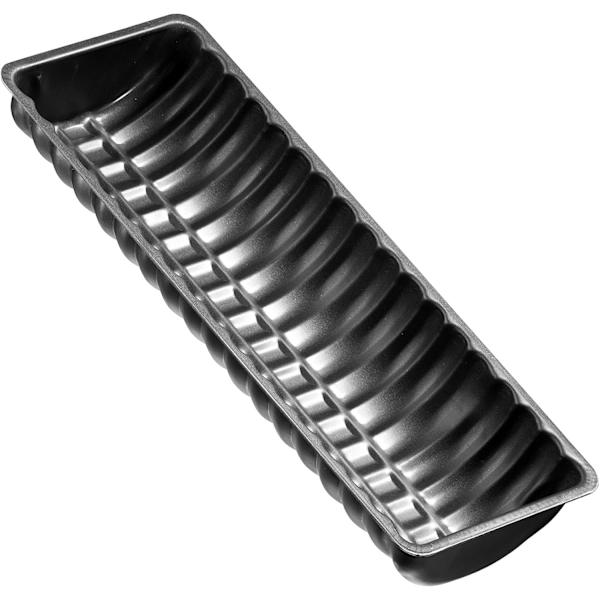 Stockform, rektangulær form, bageform, stockform, kageform, rustfrit stål, sort, 31 x 12 x 4 cm_OF