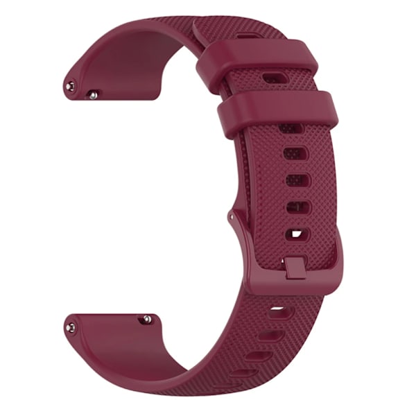 20 22mm Silikonarmband för Garmin Venu 3 Band Forerunner 265 255 245 Music Vivoactive 4 Band för Garmin Venu Sq 2 Plus Armband Vinrött Winered 20mm