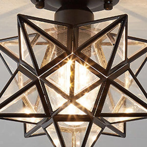 Loftlampe Nordisk stil SORT sort black