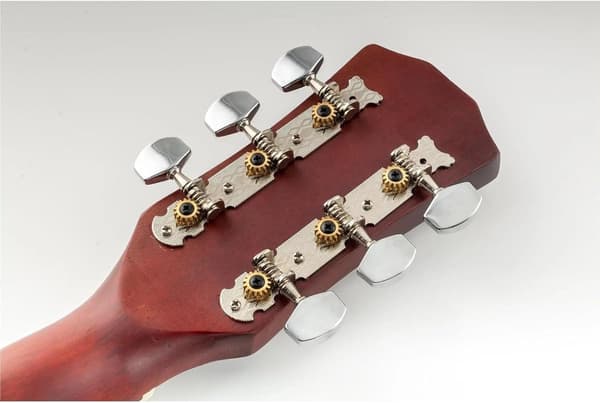 Låsande stämskruvar för gitarr, set om 6, nickel, stämskruvar för akustisk och elektrisk gitarr