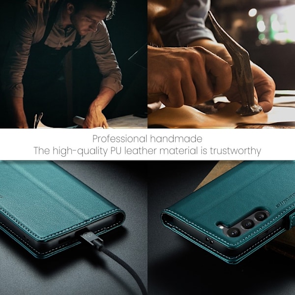 CaseMe Skin Pro -kotelo Samsung S22 Plus - Vihreä Green Grön