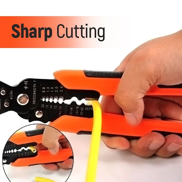 Professional 5-in-1 Combination Pliers with Wire Stripping Pliers, Wire Cutting Pliers, Wire Crimping Pliers, Multi, Combination Wrench, Multi-Tool
