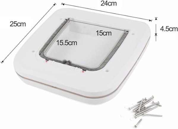 Mikrochip Kattelem med 4-vejs Lås Kattelemme til Små
