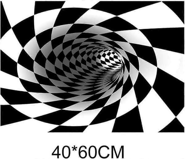 3D Trap Effekt Trykk Geometrisk Dørmatte Teppe Soverom Stue Studierom Gulvmatte