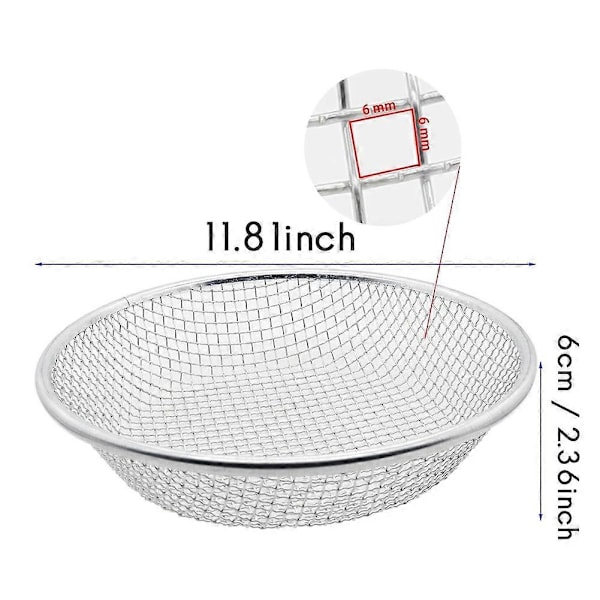 Hagesand Jord Kompostsil, Sikt for Sand Steiner Smuss Kompost, for 5 Gallons Bøtte (1/4 Tomme)