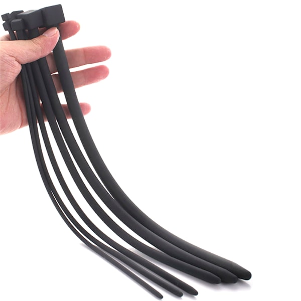 Silikon Ljud Träningsset Uretra Plugg Tub Uretral Och ( Dila svart one-size