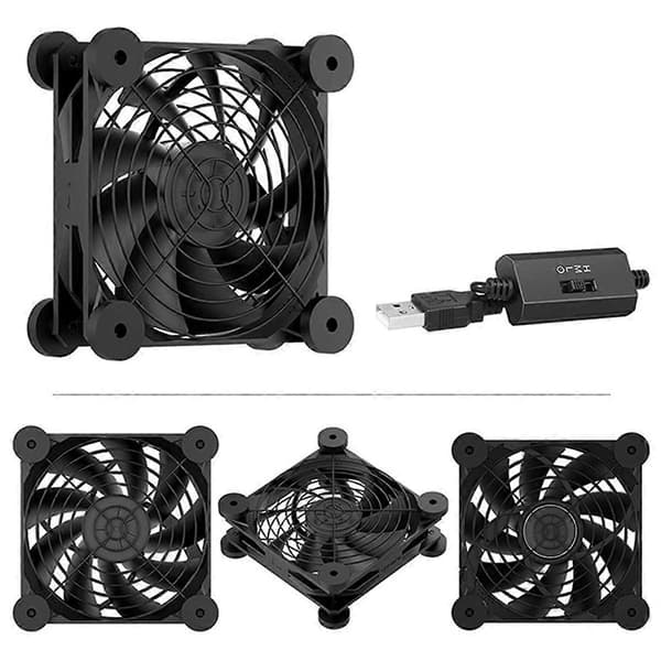 Dator PC Chassi Fläkt USB Driven 5V Tyst Chassikylare B