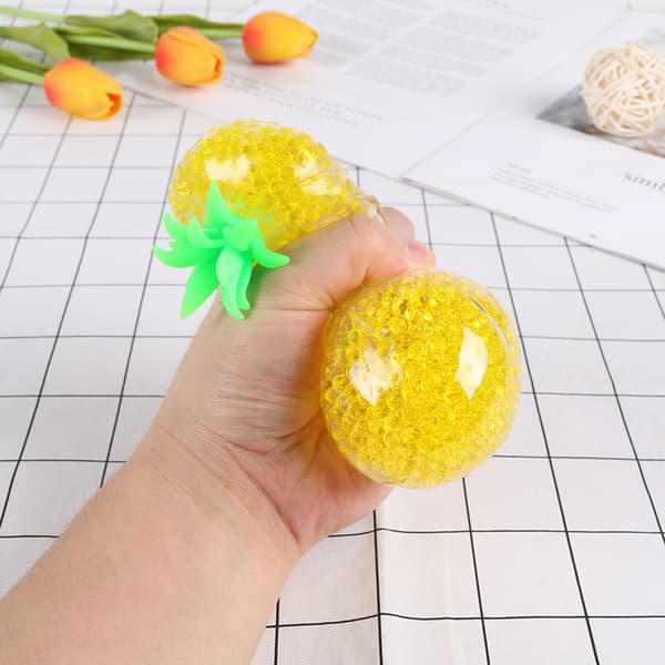 Ananas Stressbolde Squishy Vandperler Bold Sensorisk Fidget, ZQKLA