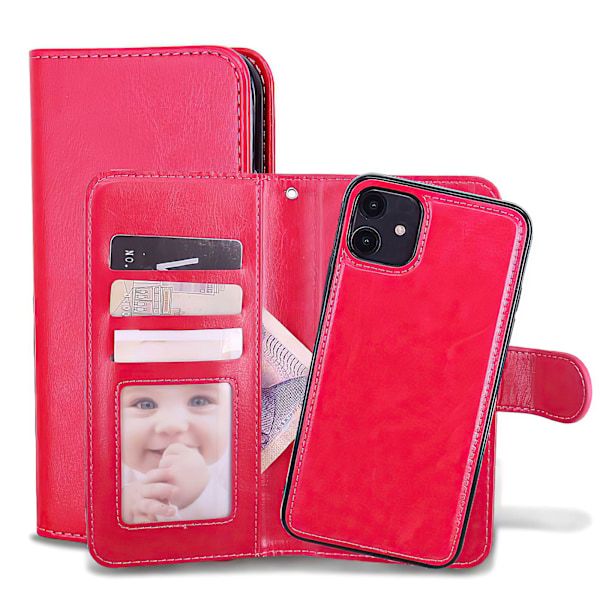 iPhone 12 - Nahkainen Kotelo / Suoja Svart