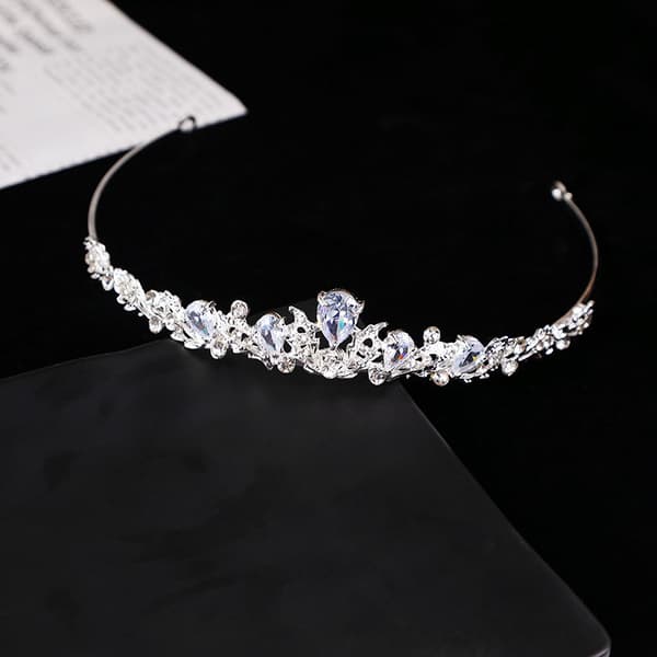 Rhinestone brudekrone Zircon krone brudekrone