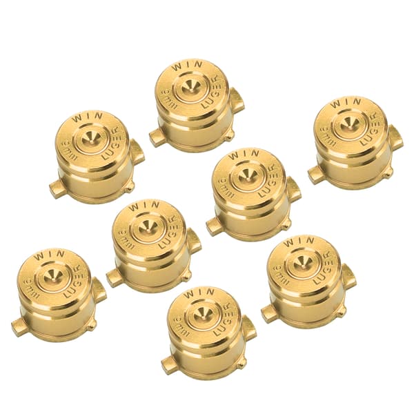 2 sett aluminiumslegering funksjonsassistent knapp kontroller erstatningsdeler passer for PS4Gold 0.7