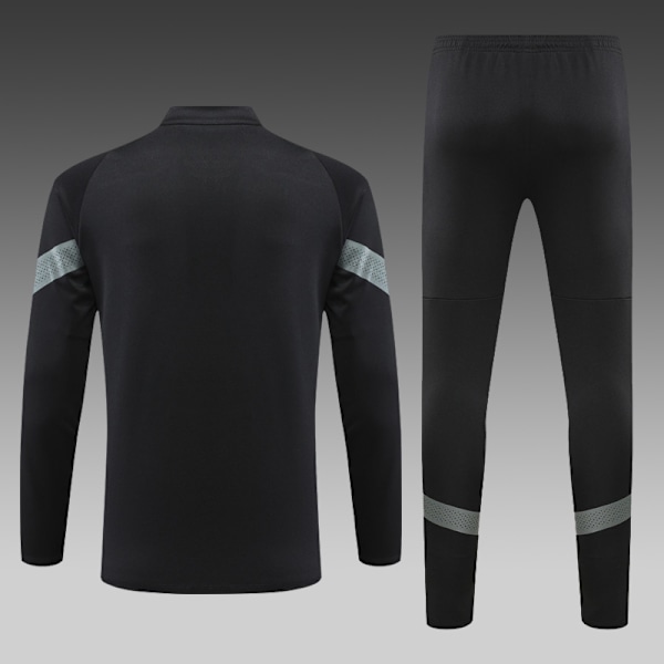 22-23 Ny sesong AC Milan voksen/barn langarmet draktsett svart svart black XL