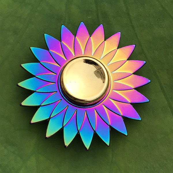 Metalliska Snurrtoppar Hög Hastighet Rotation Finger Spinner Leksak för Vuxna Barn Fest Favorit Avkoppling Fingertopp Leksak null - B