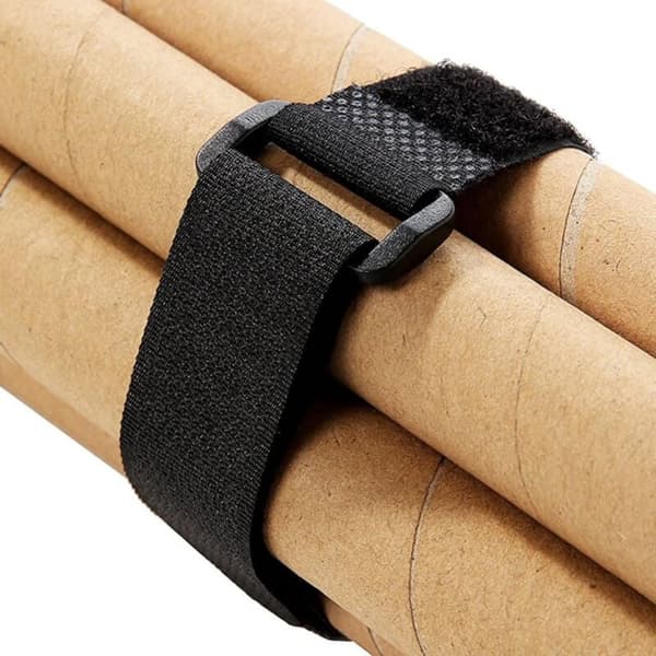 (30 st) 40 cm Black Cable Ties Reusable Cable Ties Hook Cable Ties and Inverted Curls Hook and Loop