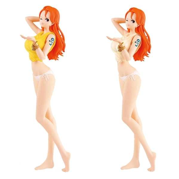 Anime Figur One Piece Baddräkt Färg Föränderlig Nami Sexig Tjej