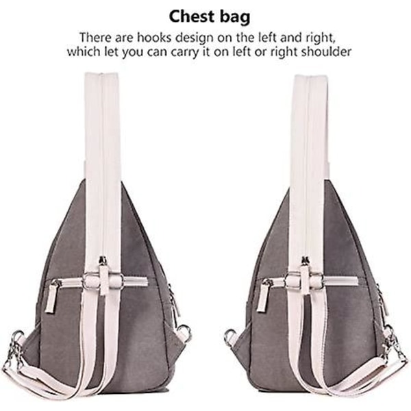 Mini damväskor Sling bröstväska Canvas ryggsäck