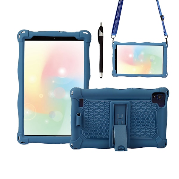 Tabletfodral for Galaxy Tab A7 Lite 2021 8,7 tommer T220 T225 Silikonfodral Tablettstativ med Penn og