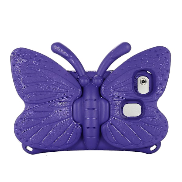 Butterfly Samsung Galaxy Tab A7 Lite 8.7 T220/T225 2021 Case, Childproof, Eva Soft Foam Material, Thick Four Corners, Camera Protection, Shockproof Purple