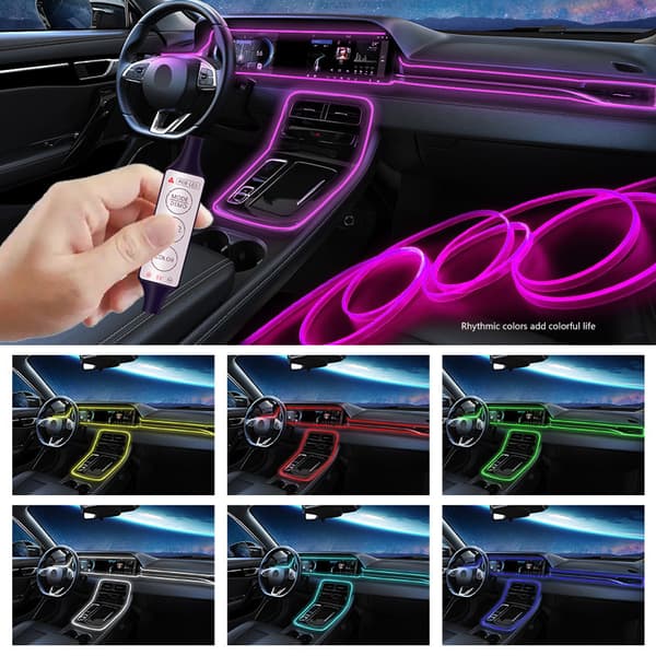 Värikäs kylmä valo USB-johdoton valaiseva lamppu autoon