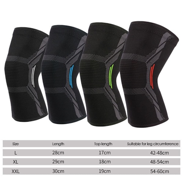 Sport knæbeskyttere Kompressions knæbeskyttere SORT&BLÅ LKNEE-PAD Sort&Blå Black&Blu Black&Blue LKnee Pad-Knee Pad