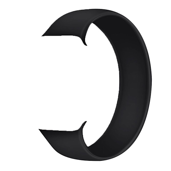 Solo Loop Stropp Elastisk flytende silikon Strekkbar SVART S