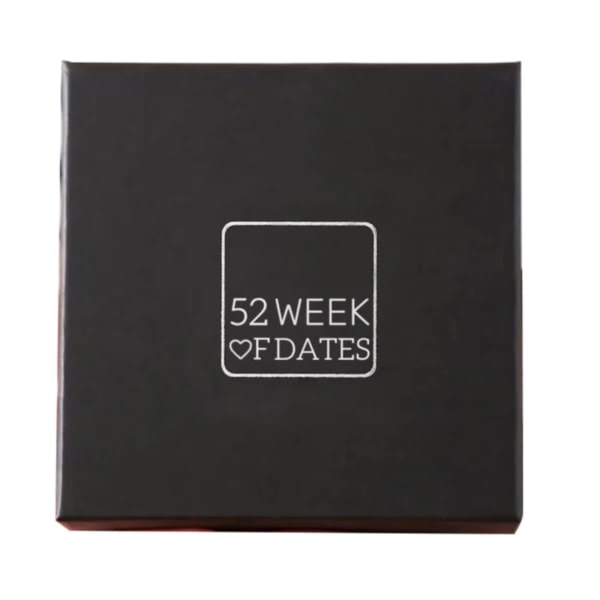 52 veckors datum | Box of Date Night Idéer, Par Date Night Idéer, Alla hjärtans dag present