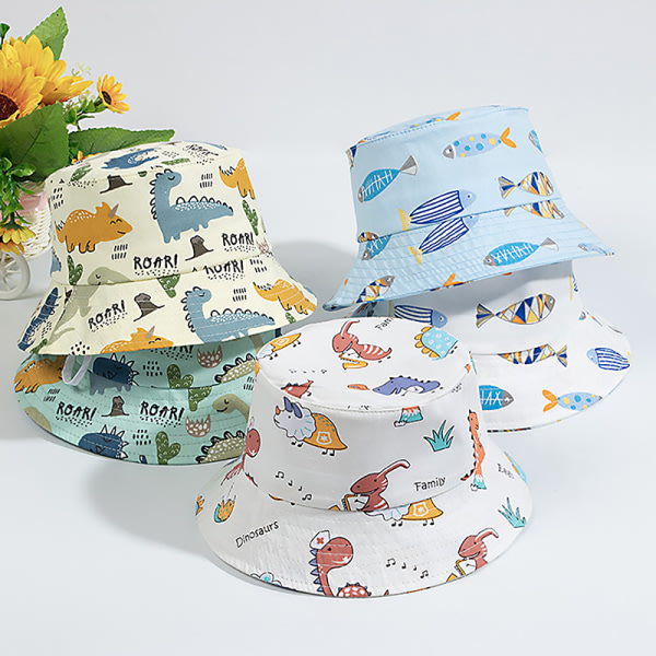 e Baby Bucket Hat Ulkona Aurinko Piirretty Aminals Barn Hat Brea 04