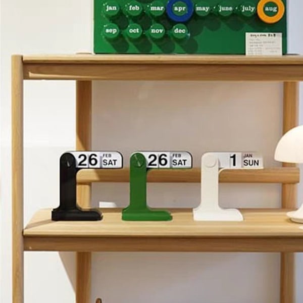 Pöytäkalenteri Käännettävä kalenteri MUSTA black