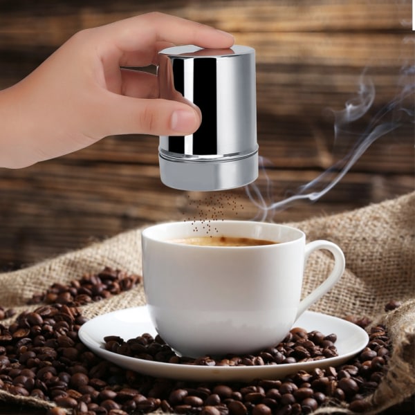Dispenser för kaffepulversil i rostfritt stål