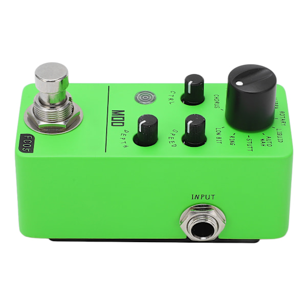 Elektrisk guitar effektpedal 11 typer af klassiske effekter 1/4 tommer mono lydinterface mini moduleringspedal