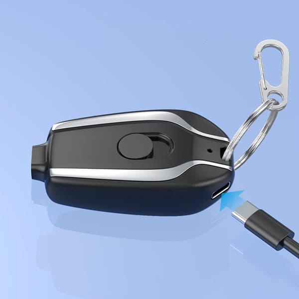 Bærbar Powerbank Nødoplader SORT TIL IPHONE TIL