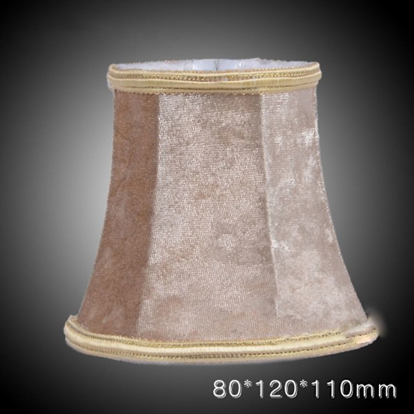Lampe Stoff Klemme Stoff Lampeskjerm SØLV silver