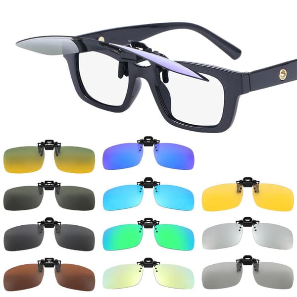 Clip-on solbriller Polarized MIRRORED BLUE MIRRORED BLUE Mirrored Blue Mirrored Blue