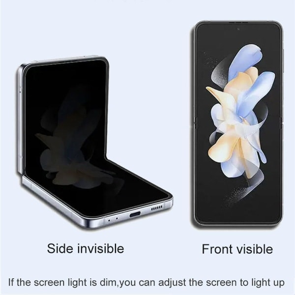 Flip 5 Skærmbeskytter, Privatlivsbeskyttende Skærmbeskytter Kompatibel med Samsung Galaxy Z Flip 5 Anti-Kig Skærmbeskytter Film